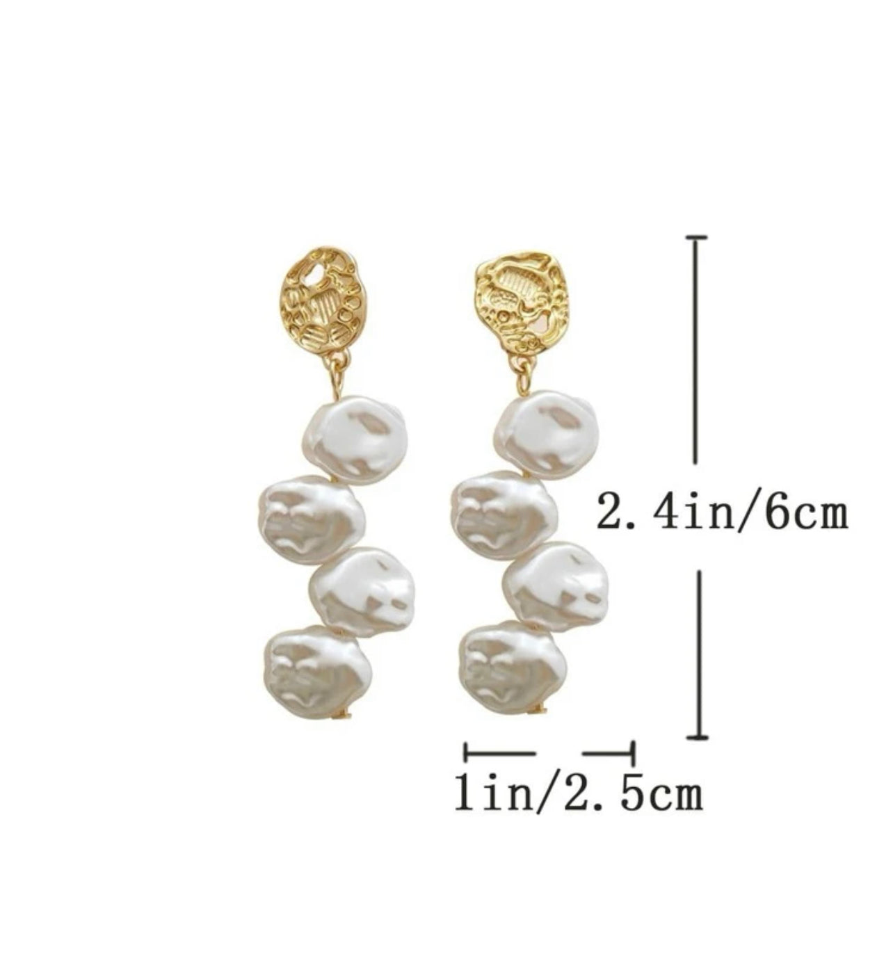 Irregular Pearl Droppörhängen