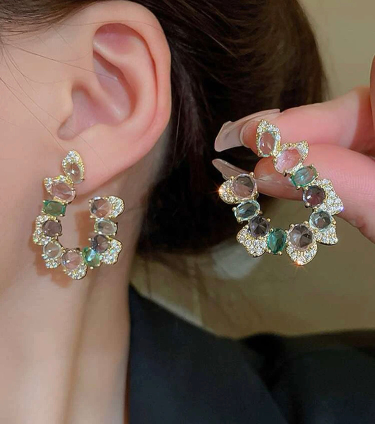 Exklusiva örhängen i cubic zirconia